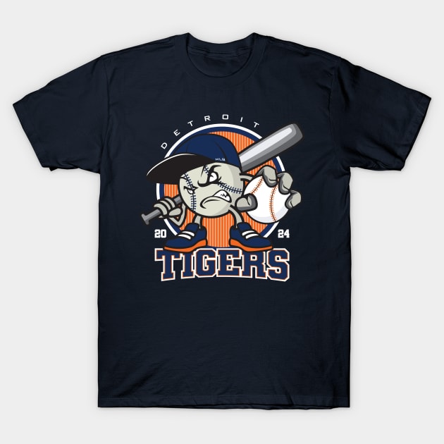 Detroit Baseball - 2024 Season T-Shirt by Nagorniak